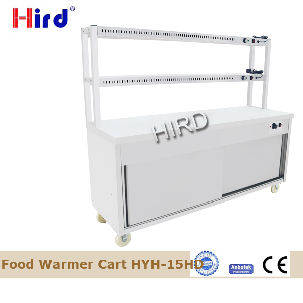 Commercial Food Warmer Cart Electric Food Warmer Cart Movable Bain Maire with Work table HYH-4W - 副本 Commercial Food Warmer Cart Electric Food Warmer Cart Movable Bain Maire with Work table HYH-4W - 副本